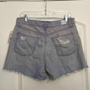 Hudson Womens Blue Trea Sade Cut Distressed Denim Jean Off Shorts Size 31